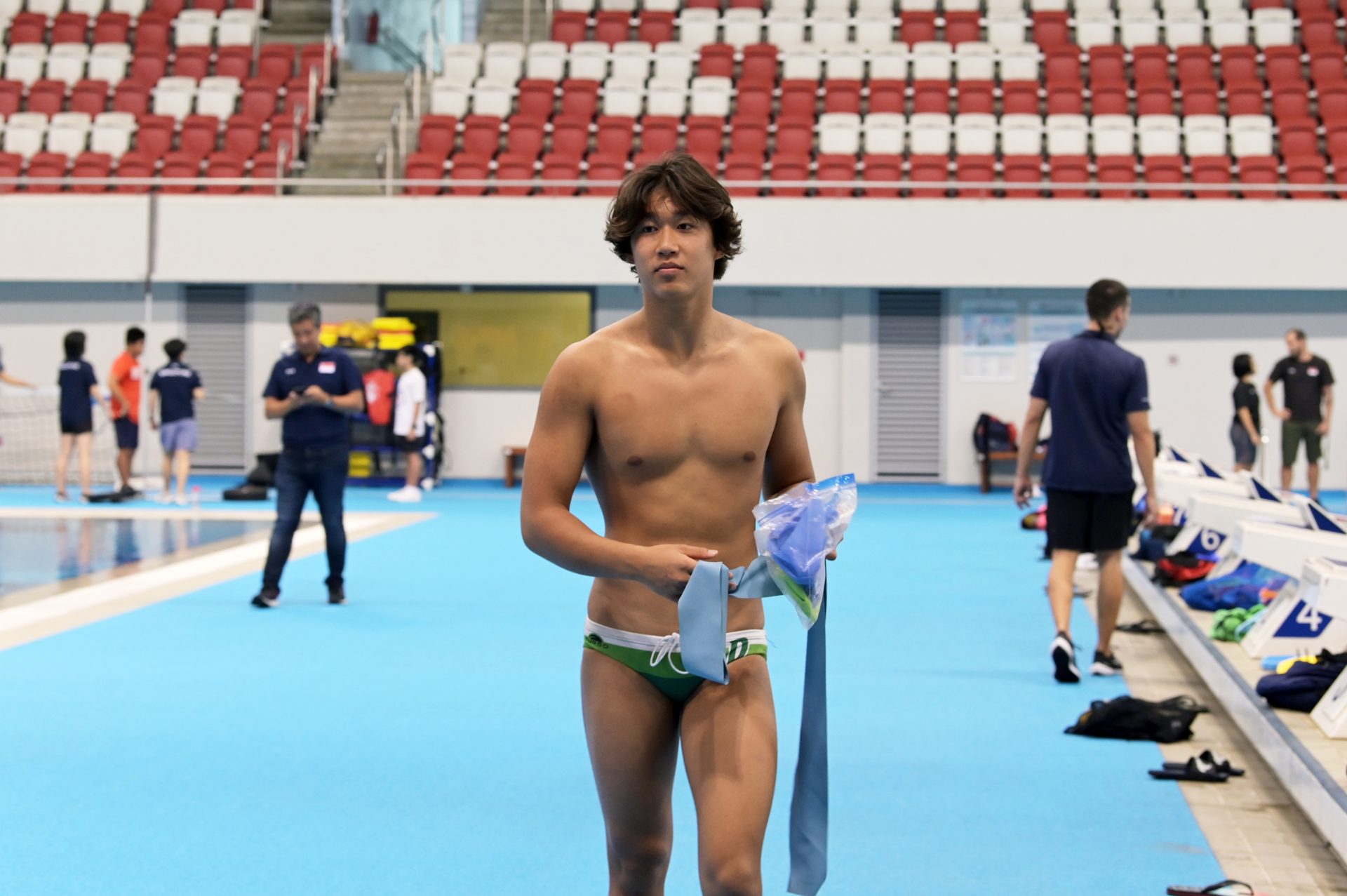 Outdoor recreation, Swimming pool, Shorts, Chest, Leisure