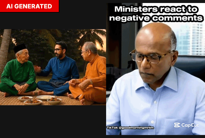 Some PAP ministers seen in AI-generated content on TikTok.